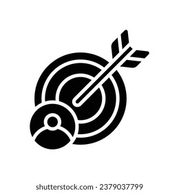 target audience glyph icon. vector icon for your website, mobile, presentation, and logo design.
