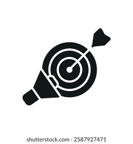 target audience icon collection .design style with background