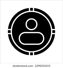 Target audience icon concept design stock illustration, on white background.