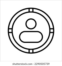 Target audience icon concept design stock illustration, on white background.