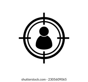 Target audience icon. Customer vector sign,Headhunting vector icon