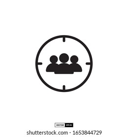 target audience icon, design inspiration vector template for interface and any purpose