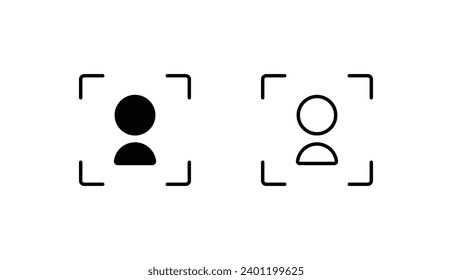 Target Audience icon design with white background stock illustration