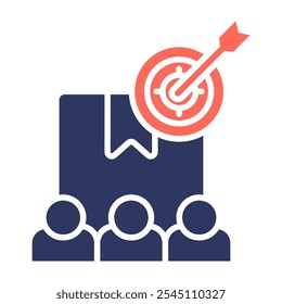 Elemento de icono de audiencia objetivo para diseño