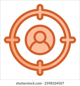 Target Audience Icon Element For Design