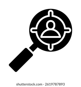 Elemento de icono de audiencia objetivo para diseño