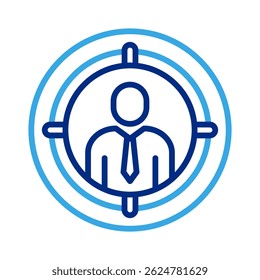 Target Audience Icon Element For Design