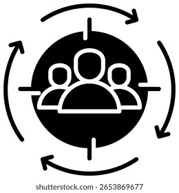 Icon-Element der Zielgruppe für Design
