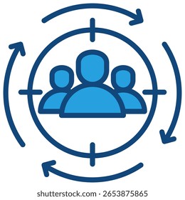 Target Audience Icon Element For Design