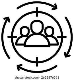 Elemento De Ícone De Público-Alvo Para Design