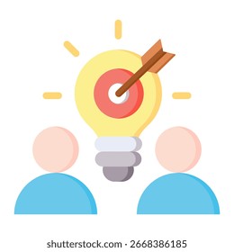 Target Audience Icon Element For Design