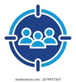 Target Audience Icon Element For Design