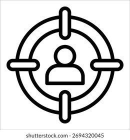 Elemento De Ícone De Público-Alvo Para Design
