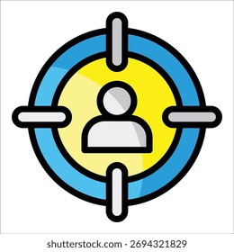 Target Audience Icon Element For Design