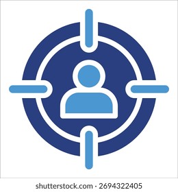 Icon-Element der Zielgruppe für Design