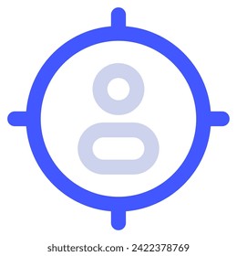 Target Audience Icon Illustration for web, app, infographic, etc