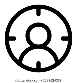 Target Audience Icon for Market Segmentation