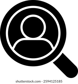 Target Audience Icon for Market Segmentation and Business Strategy