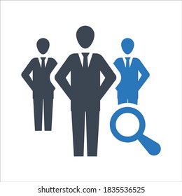 Target audience icon on white background