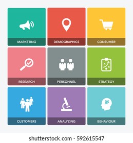 TARGET AUDIENCE ICON SET