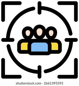 Target Audience icon symbol. Vector illustration