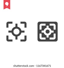 target with audience icon. targeting modern icon. vector eps10 easy edit.