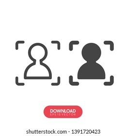 target with audience icon. targeting modern icon. vector eps10 easy edit. - Vector