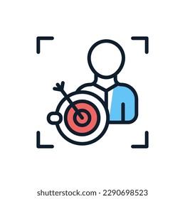 Target Audience icon in vector. Illustration