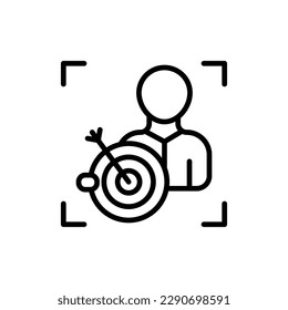 Target Audience icon in vector. Illustration