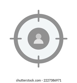 Target Audience icon vector image. Can also be used for Digital Marketing. Suitable for mobile apps, web apps and print media.