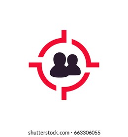 target audience icon, vector pictogram