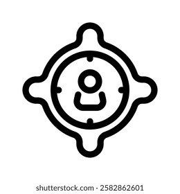 Target Audience Icon Vector Symbol Design Illustration