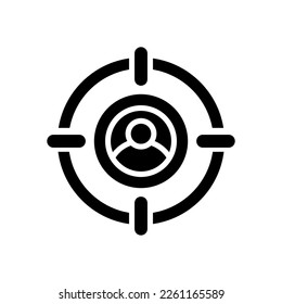 target audience icon for your website, mobile, presentation, and logo design.