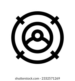 icono del público objetivo para tu sitio web, móvil, presentación y diseño de logotipo.
