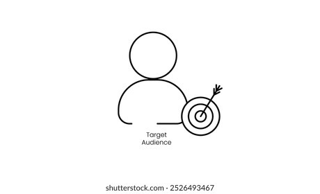 Zielgruppenidentifizierung - Marketing-Vektorsymbol