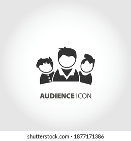 target audience isolated vector icon, business element