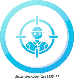 Público-alvo Linha vetor Ícone Design