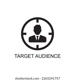 target audience marketing icon , business icon