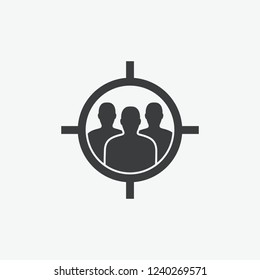Target Audience Marketing Vector Icon