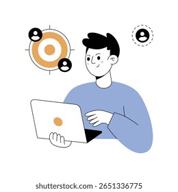 Target Audience Modern illustrations. Eps 10 file on transparent background