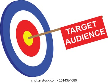 Target Audience Vector (Target Board & Arrow)