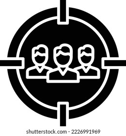 Target Audience vector icon. Can be used for printing, mobile and web applications.