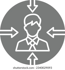 Target Audience vector icon. Can be used for printing, mobile and web applications.