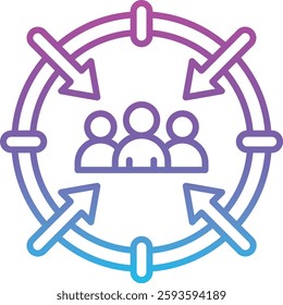 Target Audience vector icon. Can be used for printing, mobile and web applications.