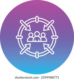 Target Audience vector icon. Can be used for printing, mobile and web applications.