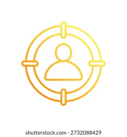 Target Audience vector icon stock illustration