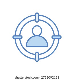 Target Audience vector icon stock illustration