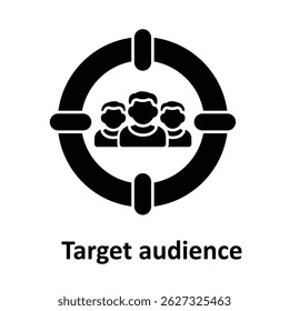 Target audience Vector icon which can easily modify or edit 

