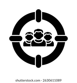 Target audience Vector icon which can easily modify or edit 
