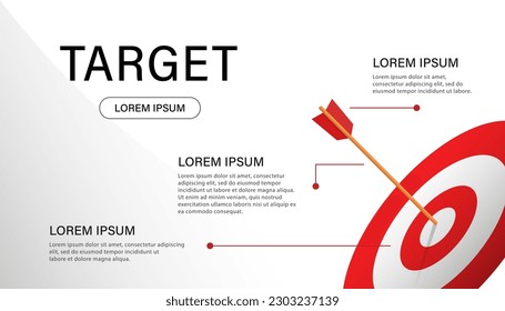 Target background. Abstract business background with arrow target